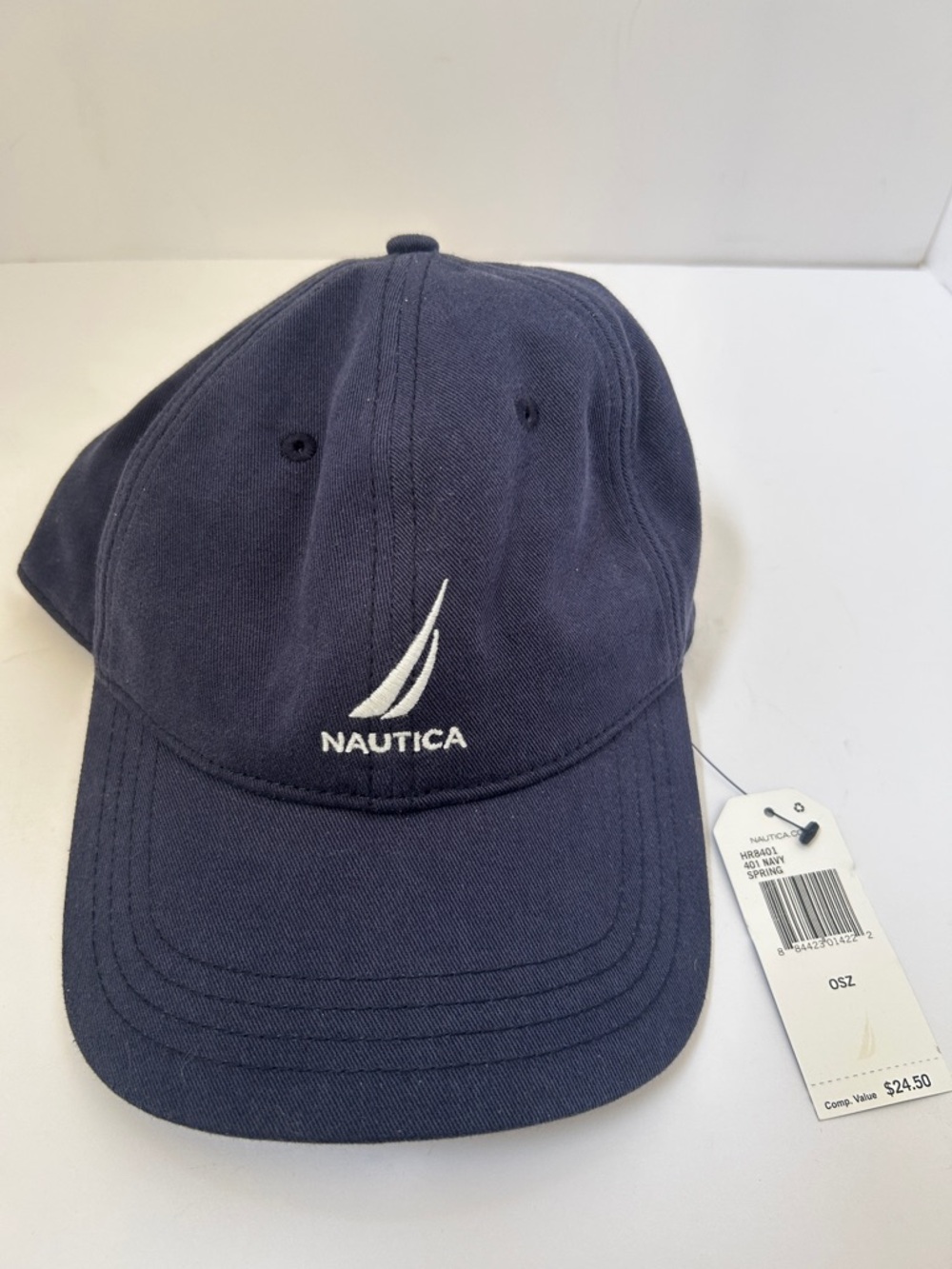 Nautica Embroidered Sail Logo Hat - Navy Blue